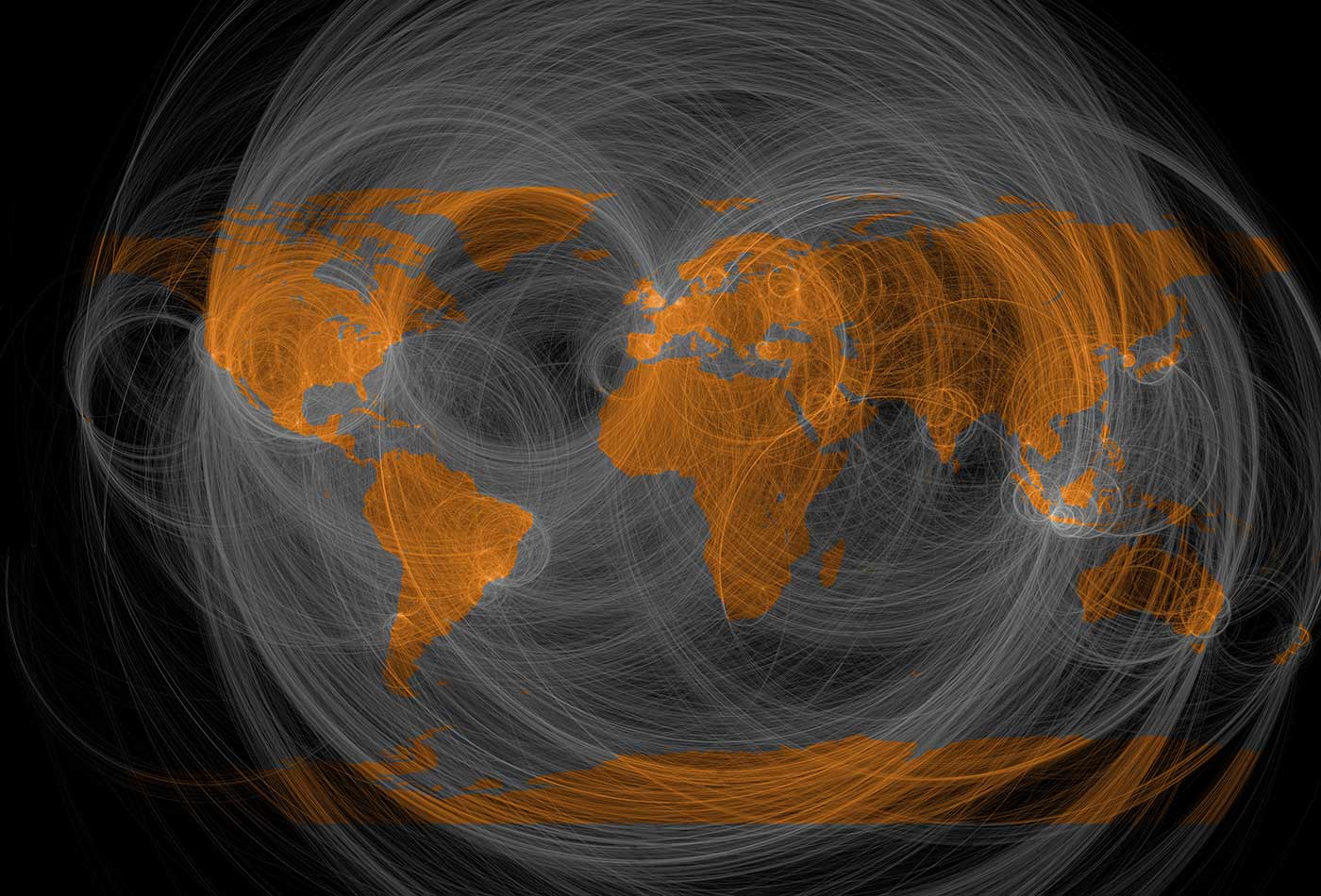 Geography of Twitter @replies.